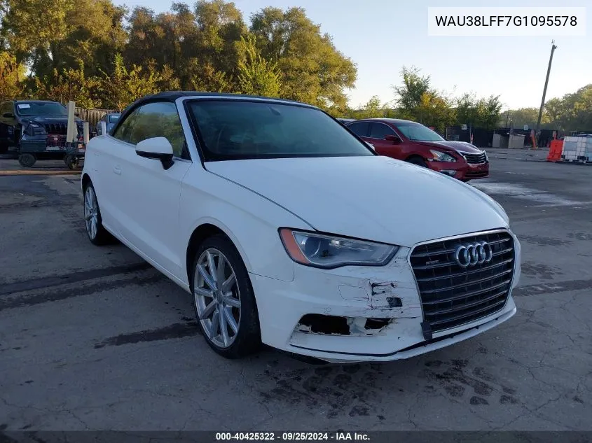 2016 Audi A3 2.0T Premium VIN: WAU38LFF7G1095578 Lot: 40425322