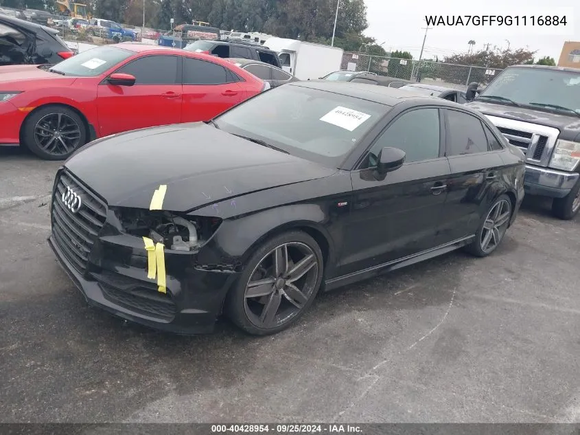 WAUA7GFF9G1116884 2016 Audi A3 1.8T Premium