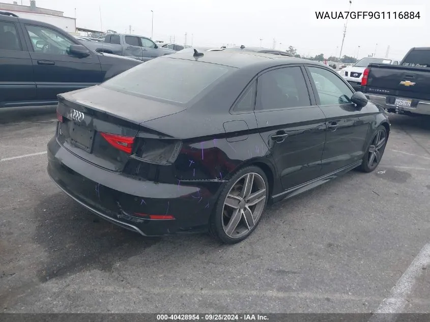 2016 Audi A3 1.8T Premium VIN: WAUA7GFF9G1116884 Lot: 40428954