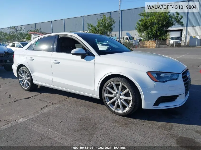 2016 Audi A3 1.8T Premium VIN: WAUA7GFF4G1019804 Lot: 40453136