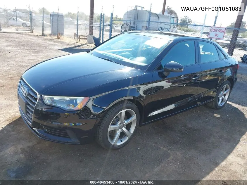 2016 Audi A3 1.8T Premium VIN: WAUA7GFF0G1051083 Lot: 40453408