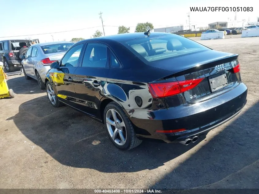 WAUA7GFF0G1051083 2016 Audi A3 1.8T Premium