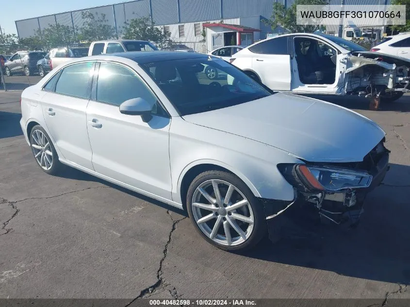 WAUB8GFF3G1070664 2016 Audi A3 2.0T Premium