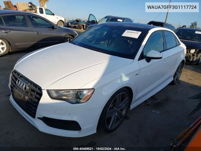 WAUA7GFF3G1117724 2016 Audi A3 1.8T Premium