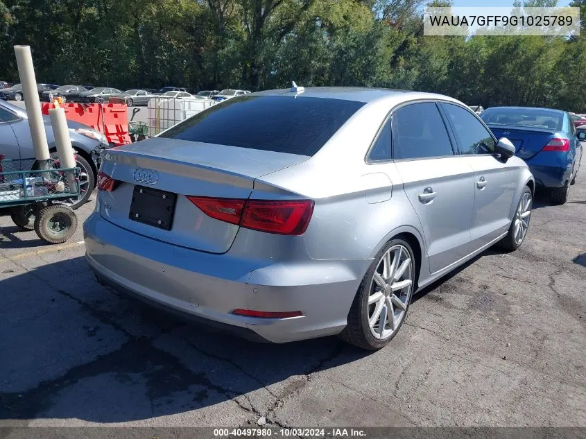 2016 Audi A3 1.8T Premium VIN: WAUA7GFF9G1025789 Lot: 40497980