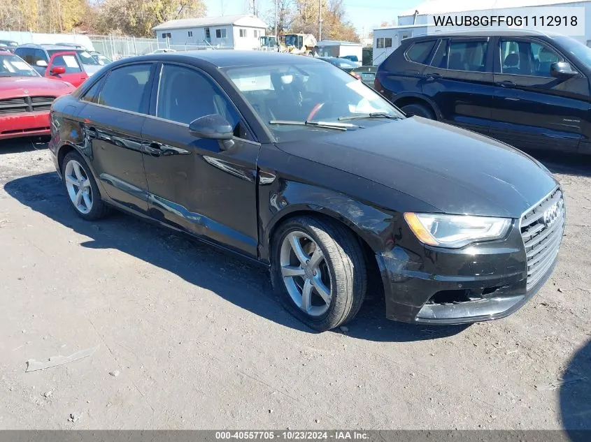 2016 Audi A3 2.0T Premium VIN: WAUB8GFF0G1112918 Lot: 40557705