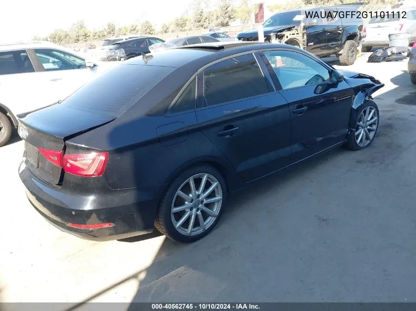 2016 Audi A3 1.8T Premium VIN: WAUA7GFF2G1101112 Lot: 40562745