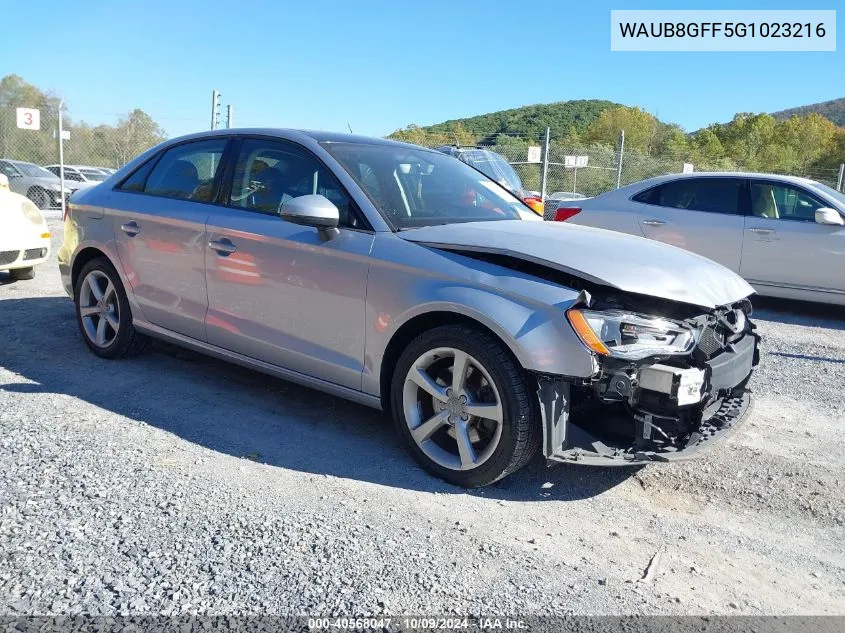 2016 Audi A3 2.0T Premium VIN: WAUB8GFF5G1023216 Lot: 40568047