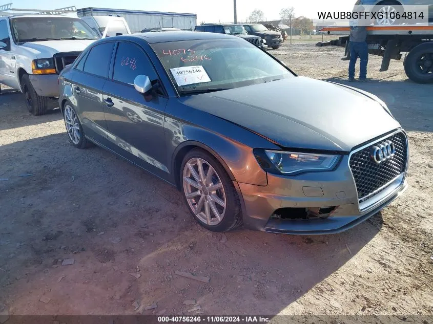 2016 Audi A3 Premium VIN: WAUB8GFFXG1064814 Lot: 40756246