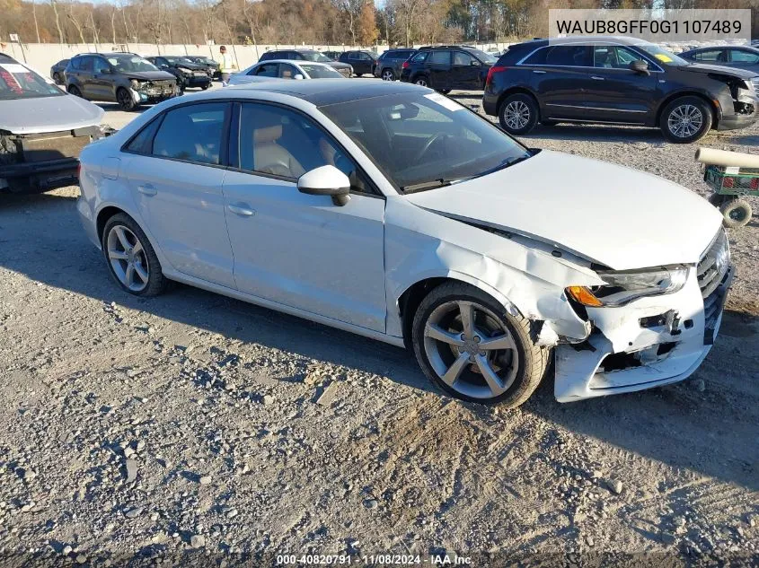 2016 Audi A3 2.0T Premium VIN: WAUB8GFF0G1107489 Lot: 40820791