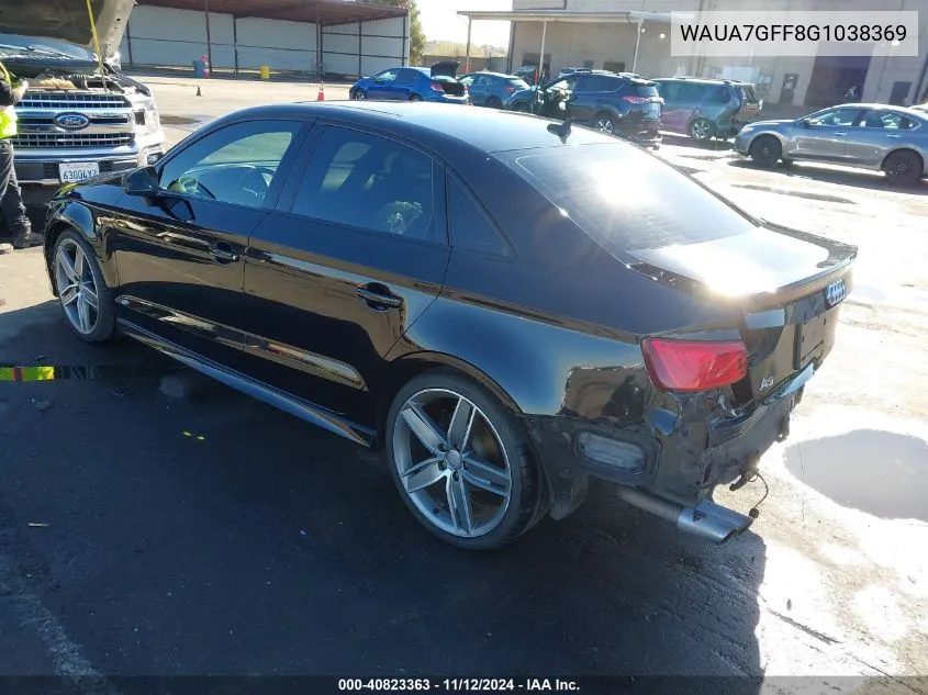 WAUA7GFF8G1038369 2016 Audi A3 1.8T Premium