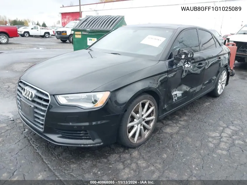 2016 Audi A3 2.0T Premium VIN: WAUB8GFF1G1025089 Lot: 40868085