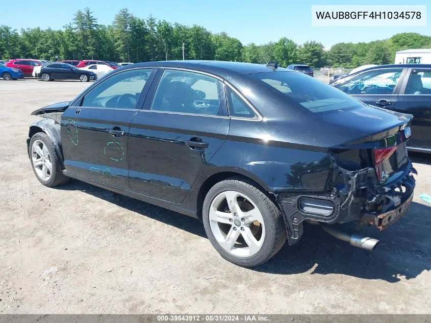 WAUB8GFF4H1034578 2017 Audi A3 2.0T Premium