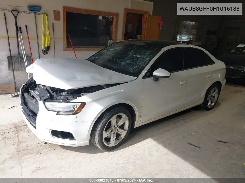 WAUB8GFF0H1016188 2017 Audi A3 2.0T Premium