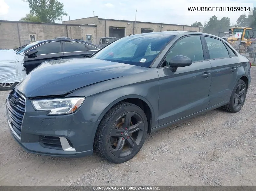 WAUB8GFF8H1059614 2017 Audi A3 2.0T Premium