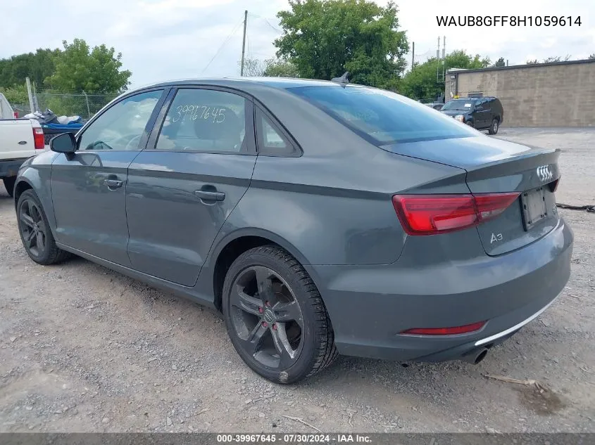 WAUB8GFF8H1059614 2017 Audi A3 2.0T Premium