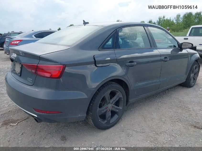 WAUB8GFF8H1059614 2017 Audi A3 2.0T Premium