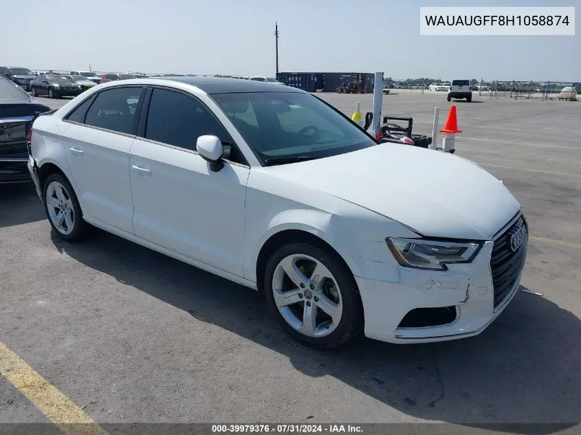 WAUAUGFF8H1058874 2017 Audi A3 2.0T Premium