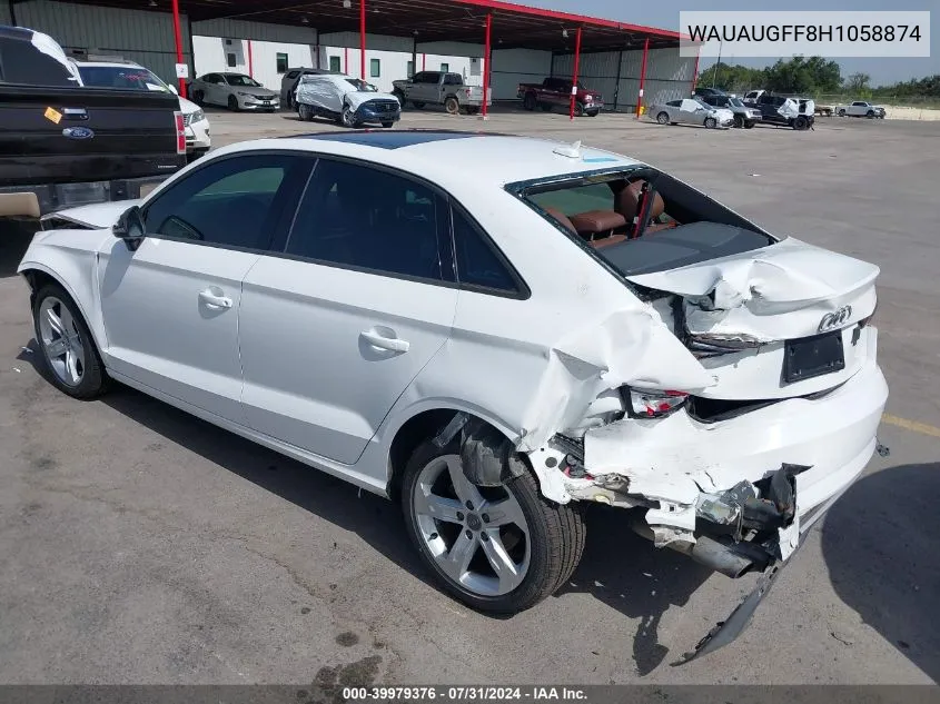 WAUAUGFF8H1058874 2017 Audi A3 2.0T Premium