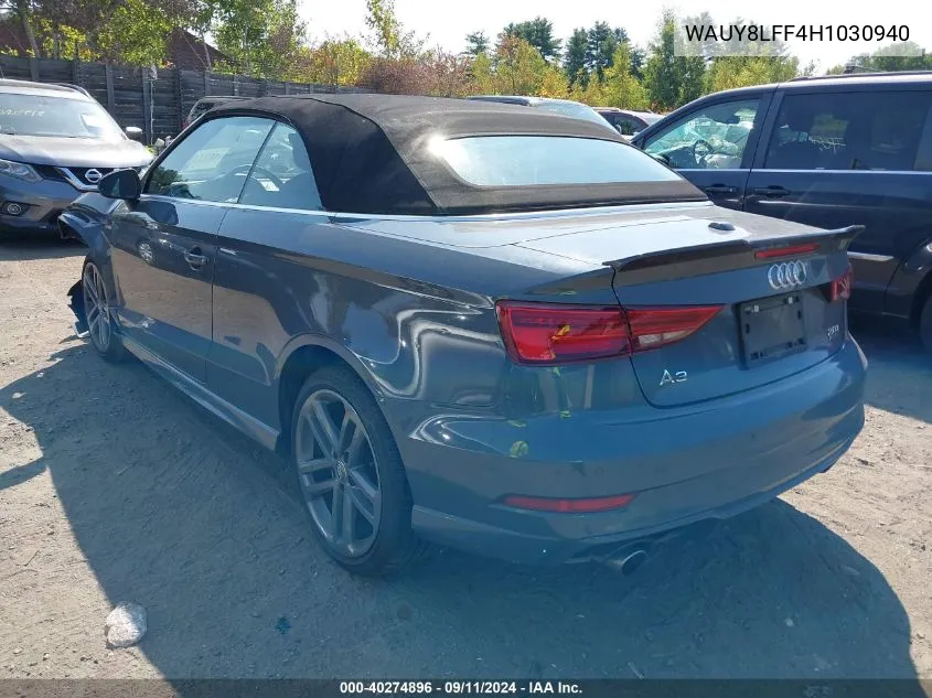 WAUY8LFF4H1030940 2017 Audi A3 2.0T Premium