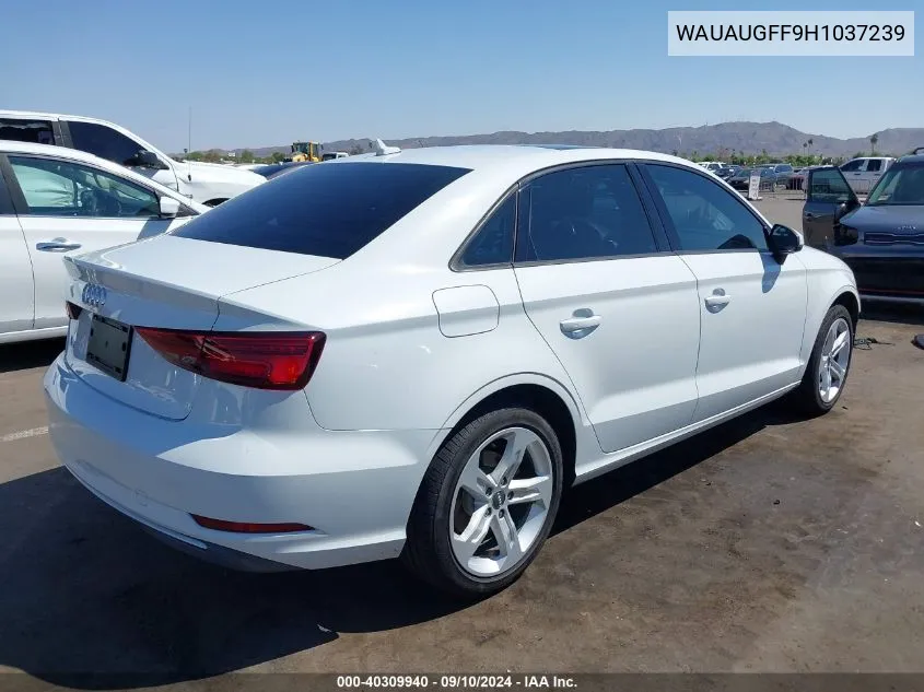 2017 Audi A3 2.0T Premium VIN: WAUAUGFF9H1037239 Lot: 40309940