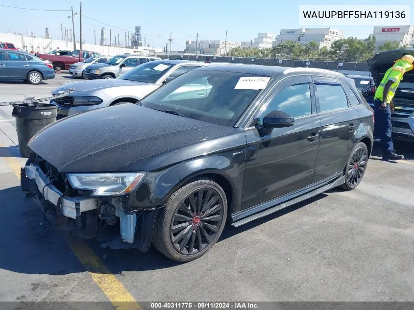 WAUUPBFF5HA119136 2017 Audi A3 E-Tron E-Tron Premium