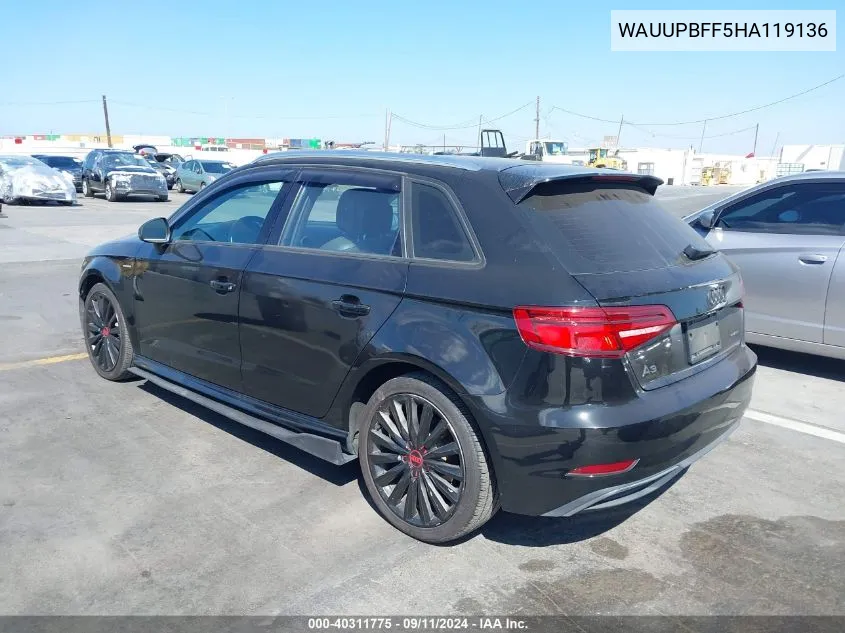 WAUUPBFF5HA119136 2017 Audi A3 E-Tron E-Tron Premium