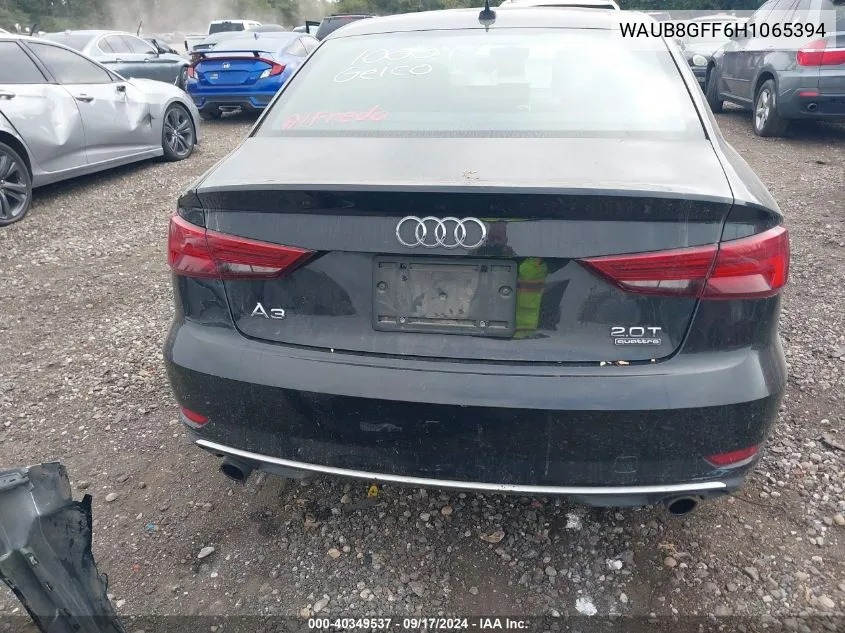 2017 Audi A3 Premium VIN: WAUB8GFF6H1065394 Lot: 40349537