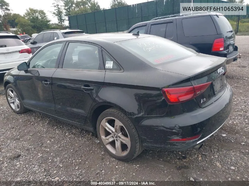 2017 Audi A3 Premium VIN: WAUB8GFF6H1065394 Lot: 40349537