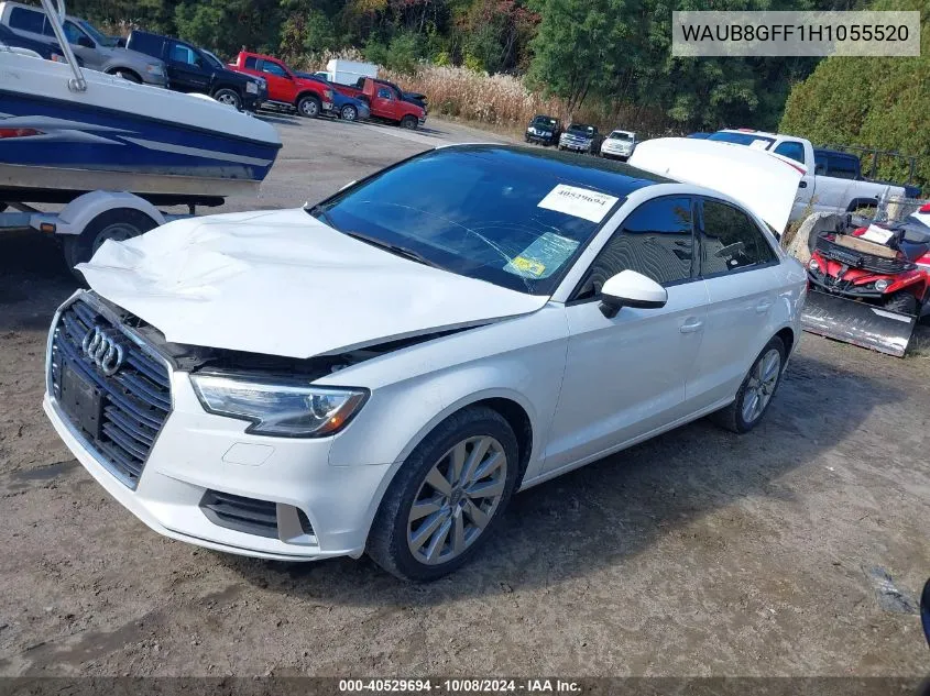 WAUB8GFF1H1055520 2017 Audi A3 Premium