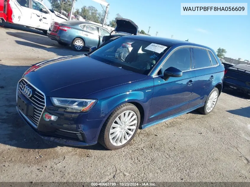 2017 Audi A3 E-Tron 1.4T Premium VIN: WAUTPBFF8HA056609 Lot: 40663799