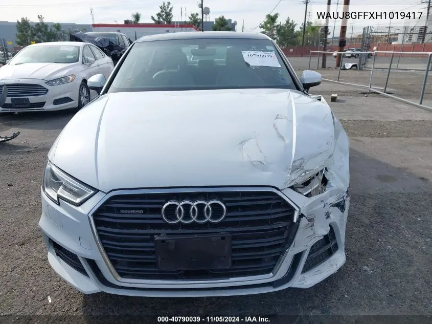 2017 Audi A3 2.0T Premium VIN: WAUJ8GFFXH1019417 Lot: 40790039