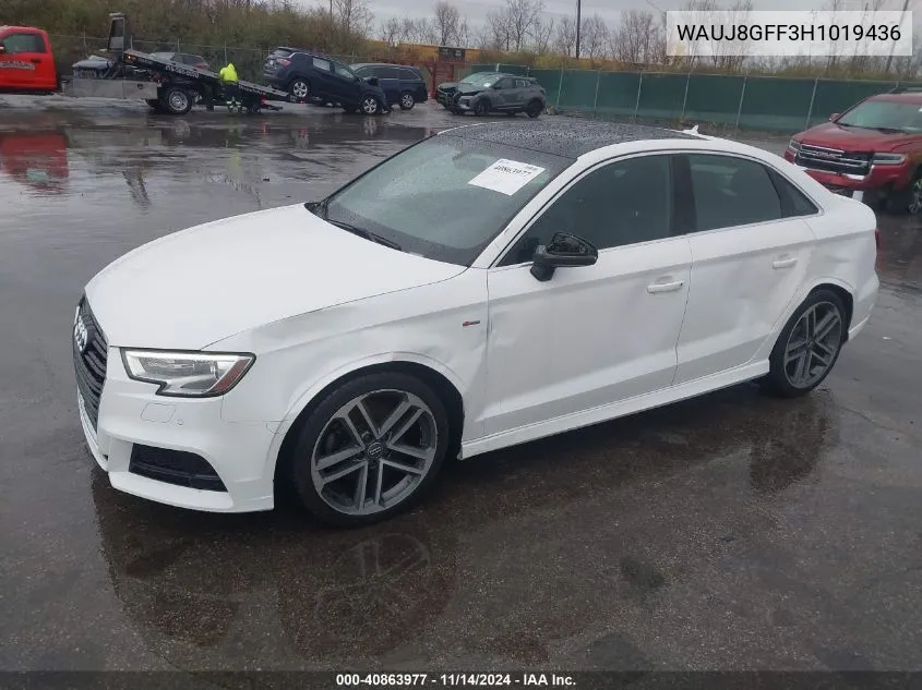 2017 Audi A3 2.0T Premium VIN: WAUJ8GFF3H1019436 Lot: 40863977