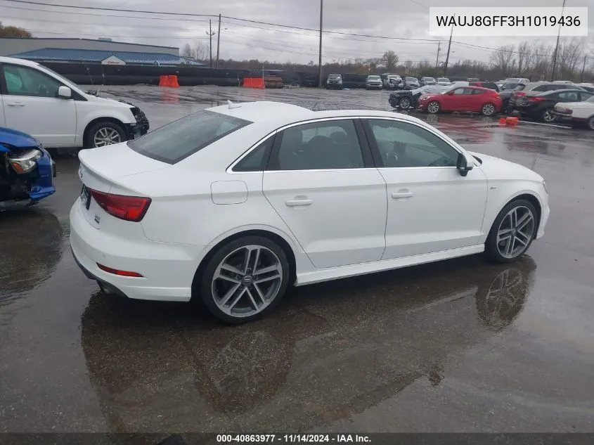 2017 Audi A3 2.0T Premium VIN: WAUJ8GFF3H1019436 Lot: 40863977