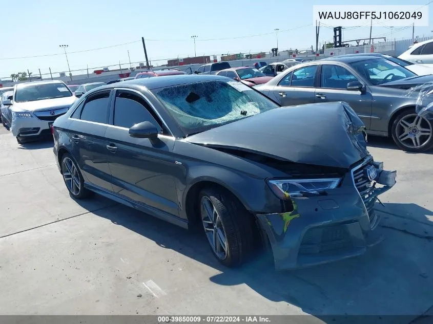 2018 Audi A3 2.0T Premium/2.0T Tech Premium VIN: WAUJ8GFF5J1062049 Lot: 39850009