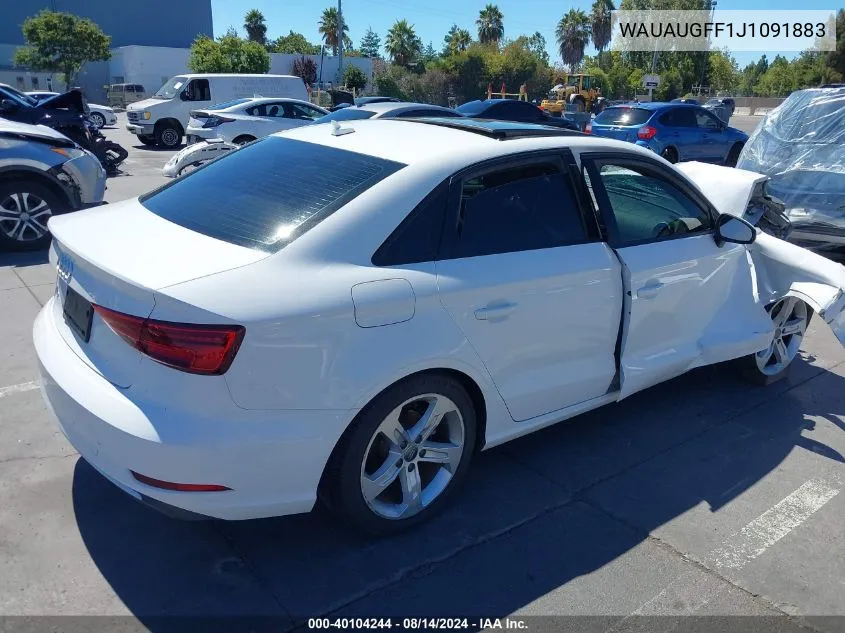 WAUAUGFF1J1091883 2018 Audi A3