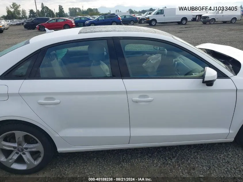 WAUB8GFF4J1033405 2018 Audi A3 Premium