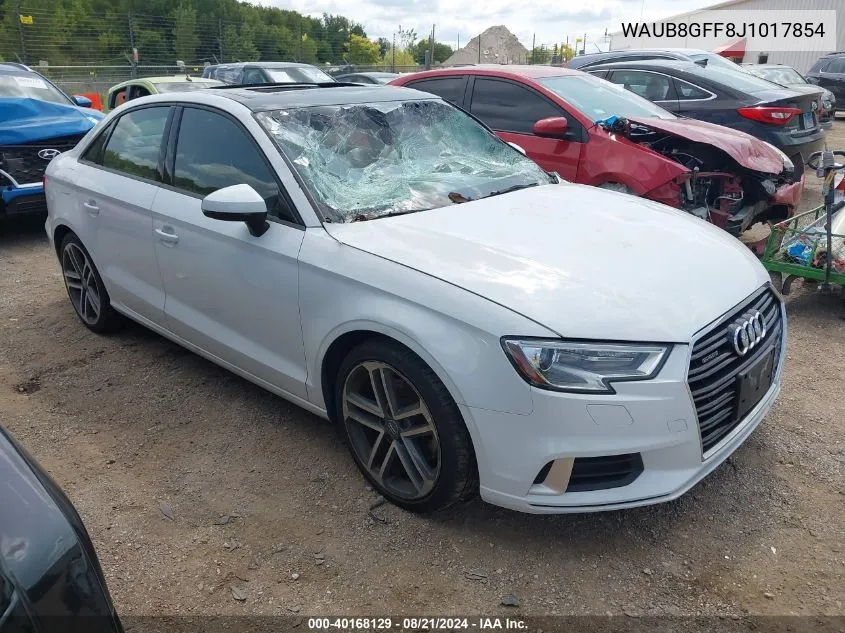 2018 Audi A3 2.0T Premium/2.0T Tech Premium VIN: WAUB8GFF8J1017854 Lot: 40168129