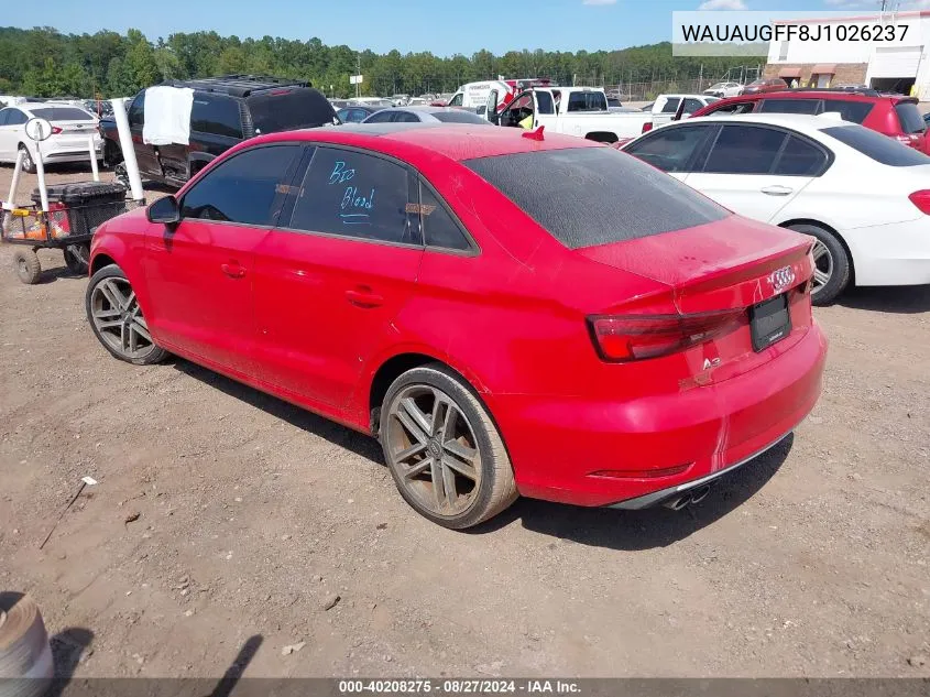 WAUAUGFF8J1026237 2018 Audi A3