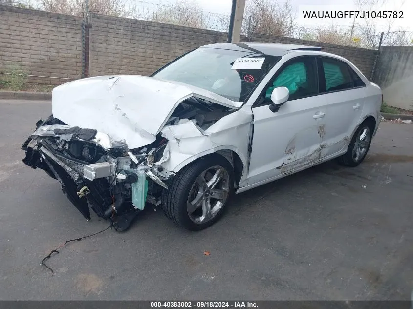 WAUAUGFF7J1045782 2018 Audi A3 Premium