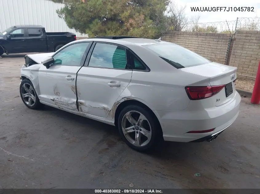 WAUAUGFF7J1045782 2018 Audi A3 Premium