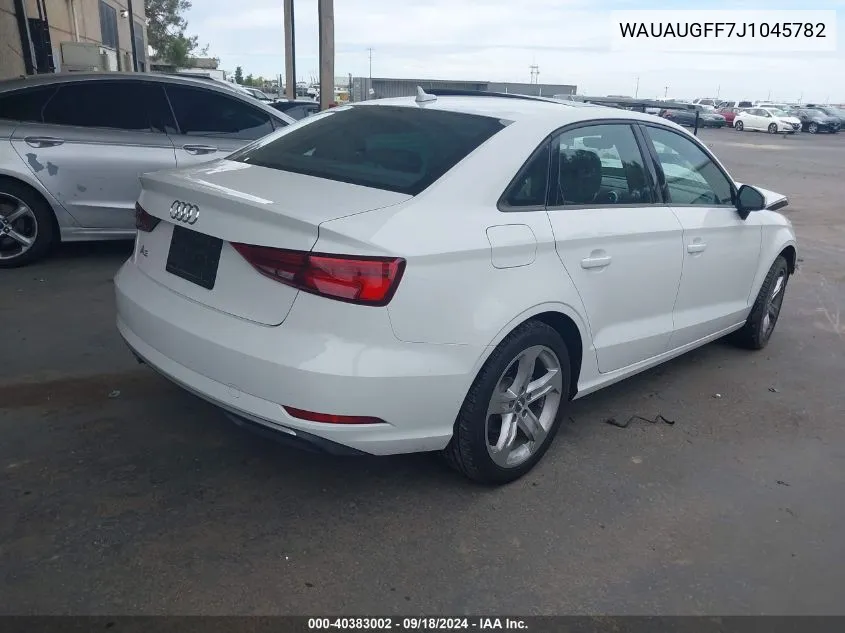 WAUAUGFF7J1045782 2018 Audi A3 Premium