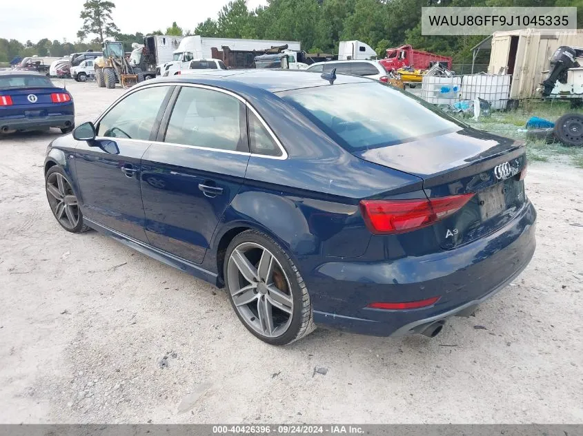 2018 Audi A3 Premium Plus VIN: WAUJ8GFF9J1045335 Lot: 40426396