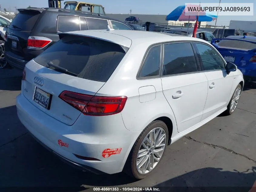 2018 Audi A3 E-Tron 1.4T Premium VIN: WAUUPBFF9JA089693 Lot: 40501353