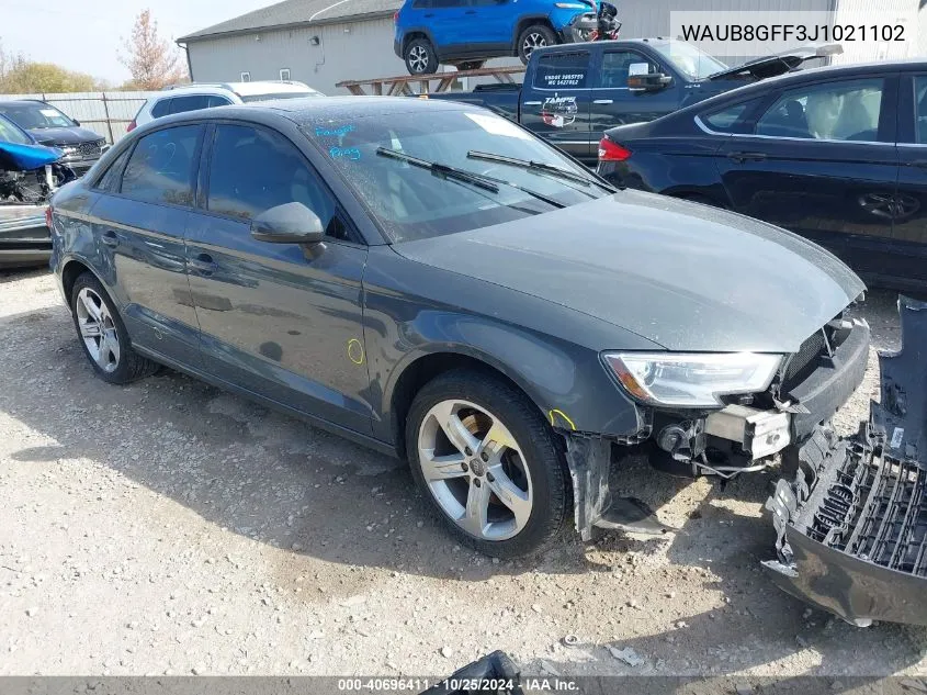 2018 Audi A3 2.0T Premium/2.0T Tech Premium VIN: WAUB8GFF3J1021102 Lot: 40696411