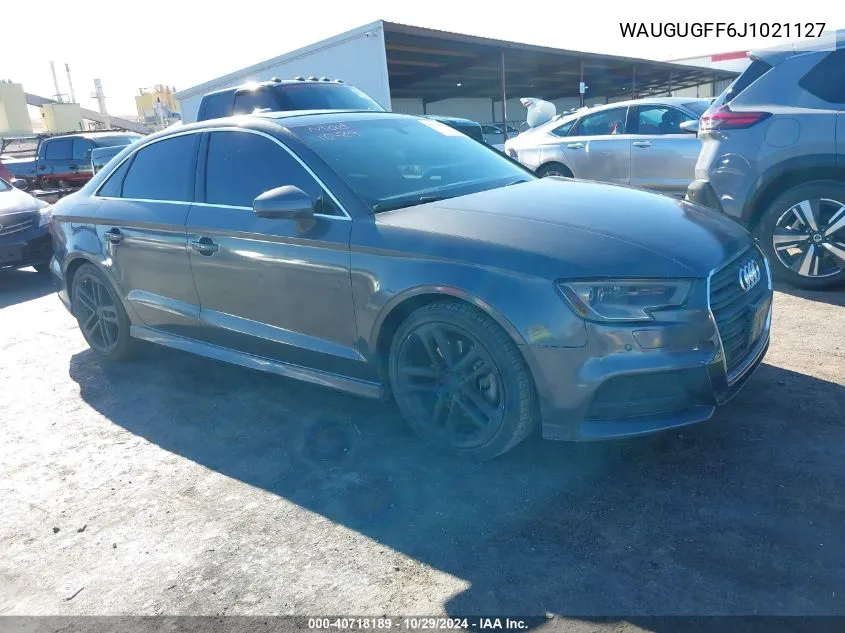 2018 Audi A3 2.0T Premium/2.0T Tech Premium VIN: WAUGUGFF6J1021127 Lot: 40718189