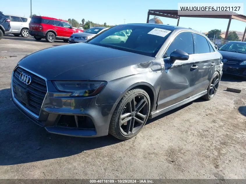 2018 Audi A3 2.0T Premium/2.0T Tech Premium VIN: WAUGUGFF6J1021127 Lot: 40718189