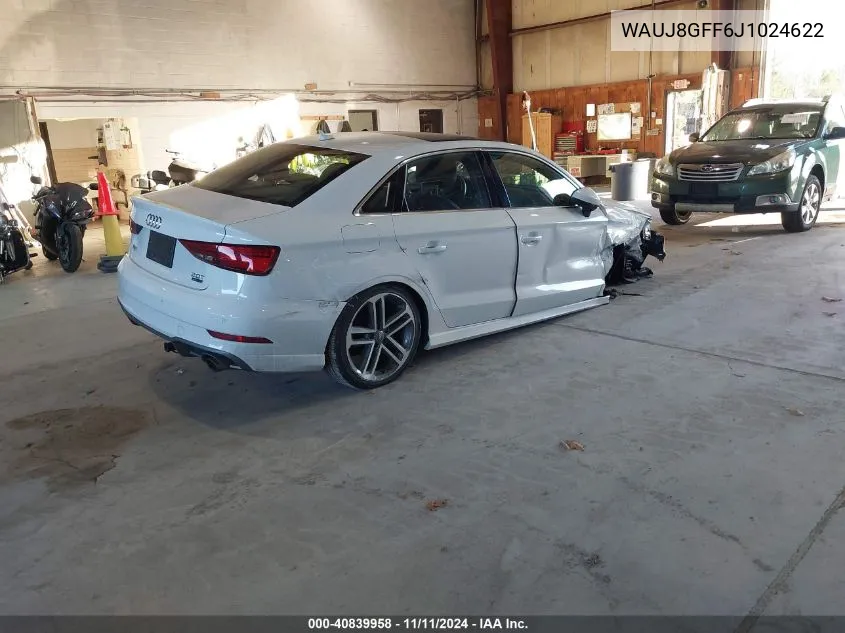 2018 Audi A3 2.0T Premium/2.0T Tech Premium VIN: WAUJ8GFF6J1024622 Lot: 40839958