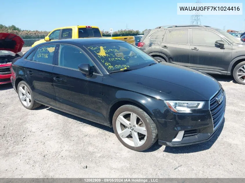 WAUAUGFF7K1024416 2019 Audi A3