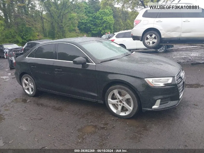 WAUBEGFF3KA108881 2019 Audi A3 45 Premium